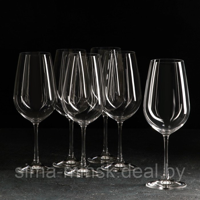 Набор бокалов для вина «Виола», 550 мл, 6 шт - фото 1 - id-p185965274