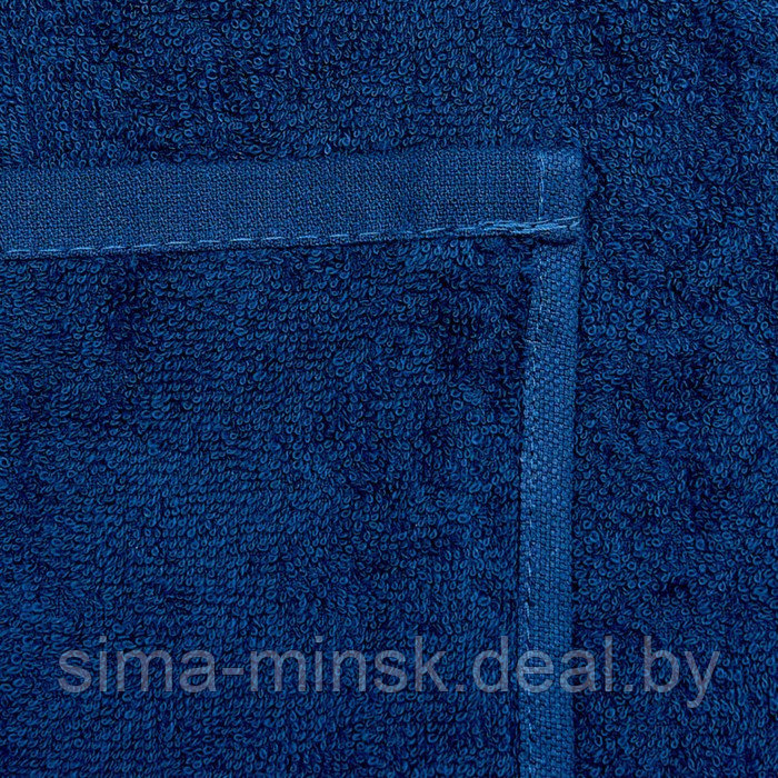Полотенце махровое «Ринг», размер 70х140 см, цвет тёмно-синий - фото 2 - id-p185966292