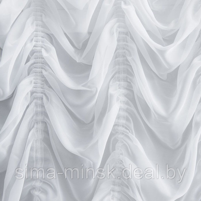 Портьера «Амели», размер 290х600 см, цвет белый - фото 2 - id-p185967136