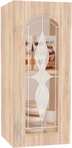 Шкаф навесной для кухни Кортекс-мебель Корнелия Ретро ВШ30ст (дуб сонома)