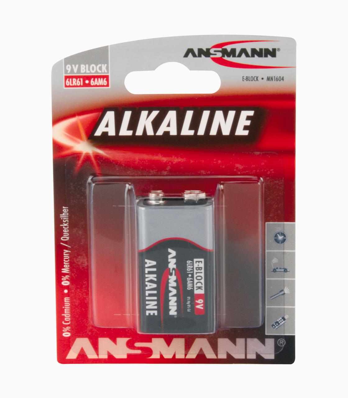 1515-0000 Батарейка Alkaline red 9V E - фото 1 - id-p185983934