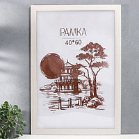 Рамка МДФ 40х60см "Trend", белая (пластиковый экран)