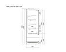 Витрина холодильная Dazzl Vega DG 070 H195 Plug-in 100 -5…+5 (с боковинами), фото 6