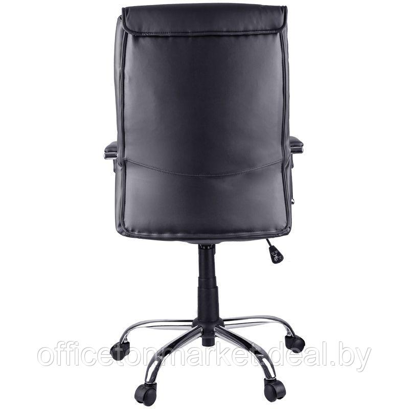 Кресло для руководителя Helmi "HL-E03 Accept", экокожа, металл, черный - фото 4 - id-p157279386