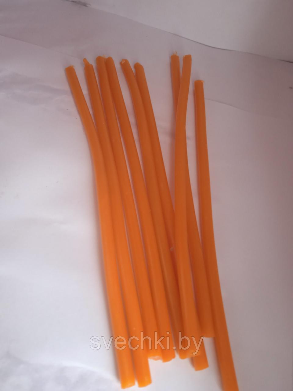 Свеча "Оранжевая" восковая формовая - фото 2 - id-p178126380