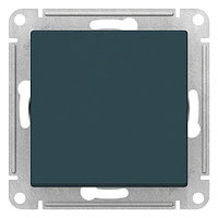 Выключатель 1-клавишный Schneider Electric AtlasDesign ATN000111 Белый ATN000811, Изумруд