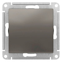 Выключатель 1-клавишный Schneider Electric AtlasDesign ATN000111 Белый ATN000911, Сталь