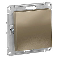 Выключатель 1-клавишный Schneider Electric AtlasDesign ATN000111 Белый ATN000511, Шампань