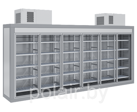 Холодильная камера POLAIR со стеклянным фронтом КХН - 5.72, фото 2