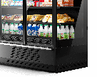 Витрина холодильная Dazzl Vega DG 080 H210 125 Plug-in +1…+7 (с боковинами), фото 4