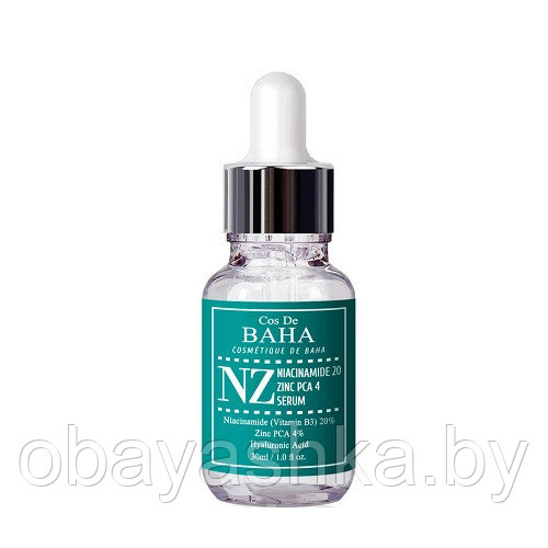 Укрепляющая сыворотка для сужения пор Cos De BAHA Niacinamide 20% Zinc 4% Pore Reducer - фото 1 - id-p185991606