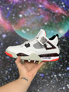 Кроссовки Air Jordan 4 Retro White Black Blot