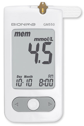 Глюкометр Bionime GM 550 + 10 тест-полосок, фото 2