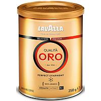 Кофе "Lavazza" Qualita Oro INT, молотый, 250 г, жестяная банка