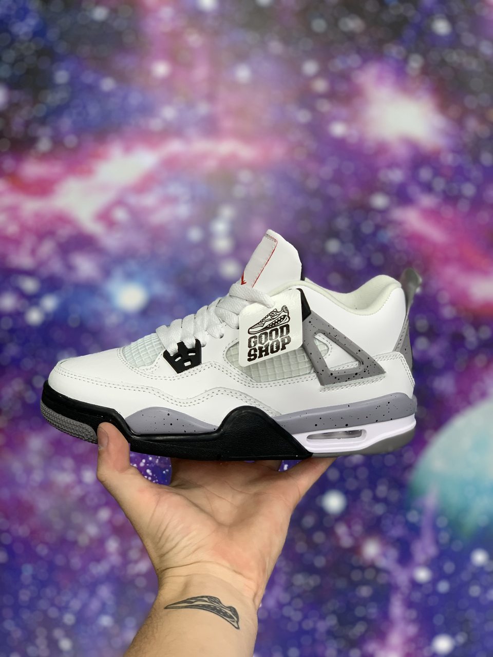 Кроссовки Air Jordan 4 Retro White Cement