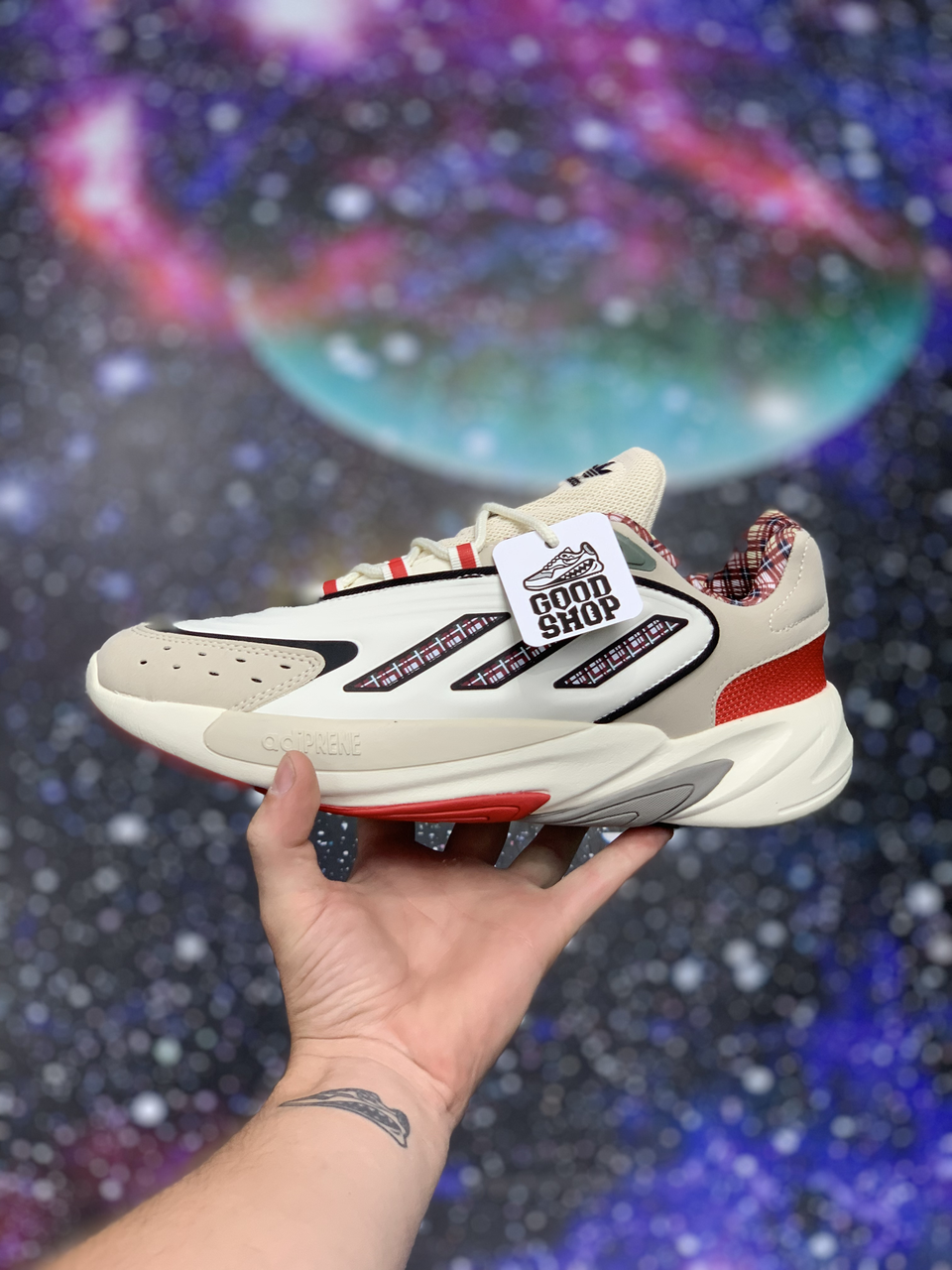 Кроссовки Adidas OZELIA Beige Red