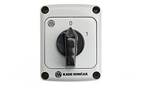 Rade Koncar - Переключатель PNBS 16 92, 4P, 20A, тип 0-1, 7.5kW(400VAC по АС-23), черная рукоятка, в корпусе