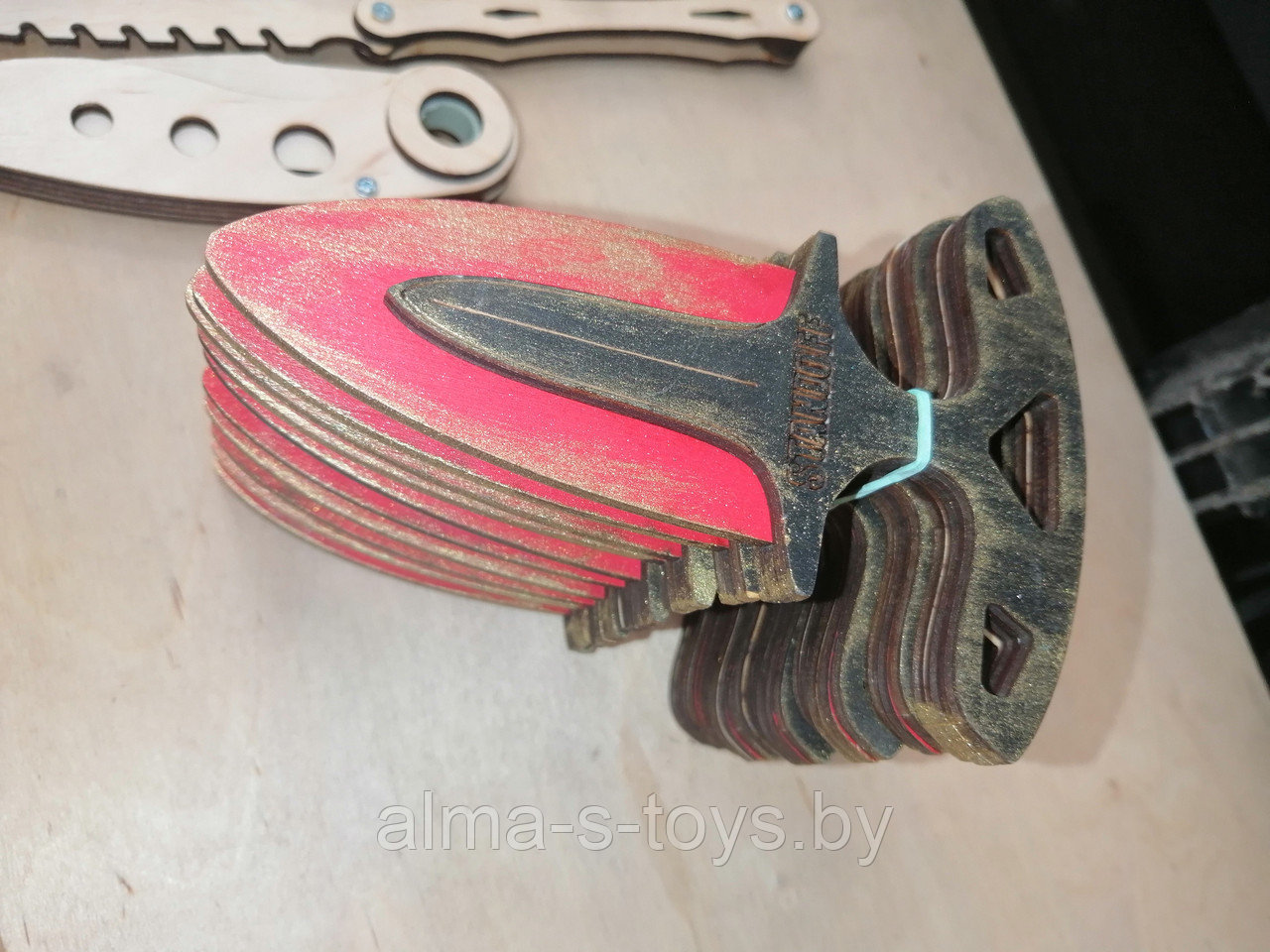 Набор тычковых ножей из дерева (2 шт) - фото 2 - id-p186004252