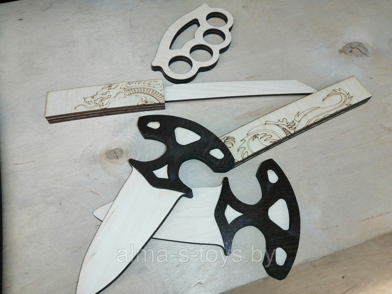 Набор ножей из дерева (5 предметов) #7 - фото 2 - id-p186018667