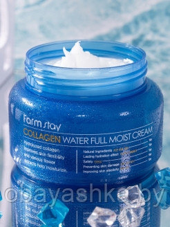 Увлажняющий антивозрастной крем с коллагеном Farm Stay/ Collagen Water Full Moist Cream/ От морщин - фото 2 - id-p186012928