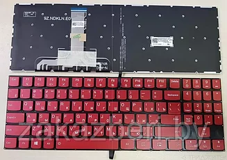 Клавиатура для ноутбука Lenovo Legion Y520, Y520-15IKB красная, без рамки, с подсветкой