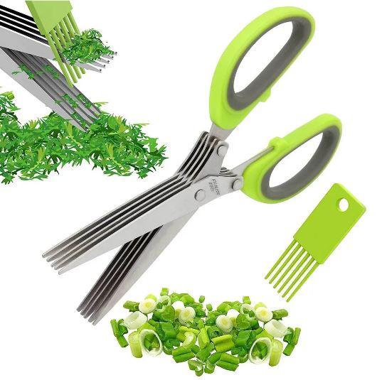 Ножницы кухонные для зелени 5 лезвий - фото 1 - id-p186014016