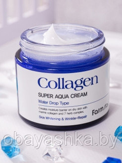 Суперувлажняющий крем для лица/Collagen Super Aqua Cream Farm Stay/от сухости и стянутости - фото 2 - id-p186027578