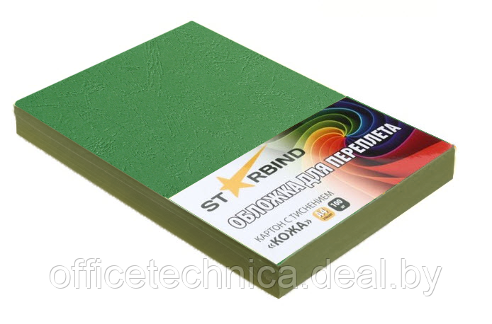 Обложки картон "кожа" А3 зелёные /100шт./ SB - фото 1 - id-p118551515