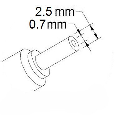 Зарядка (блок питания) для ноутбука Samsung 12V 3.33A 40W, штекер 2.5x0.7 мм - фото 2 - id-p186028263