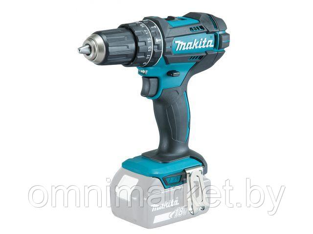 Аккум. ударная дрель-шуруповерт MAKITA DHP 482 Z + MAKPAC (18.0 В, БЕЗ АККУМУЛЯТОРА, 2 скор., 62 Нм, шурупы до