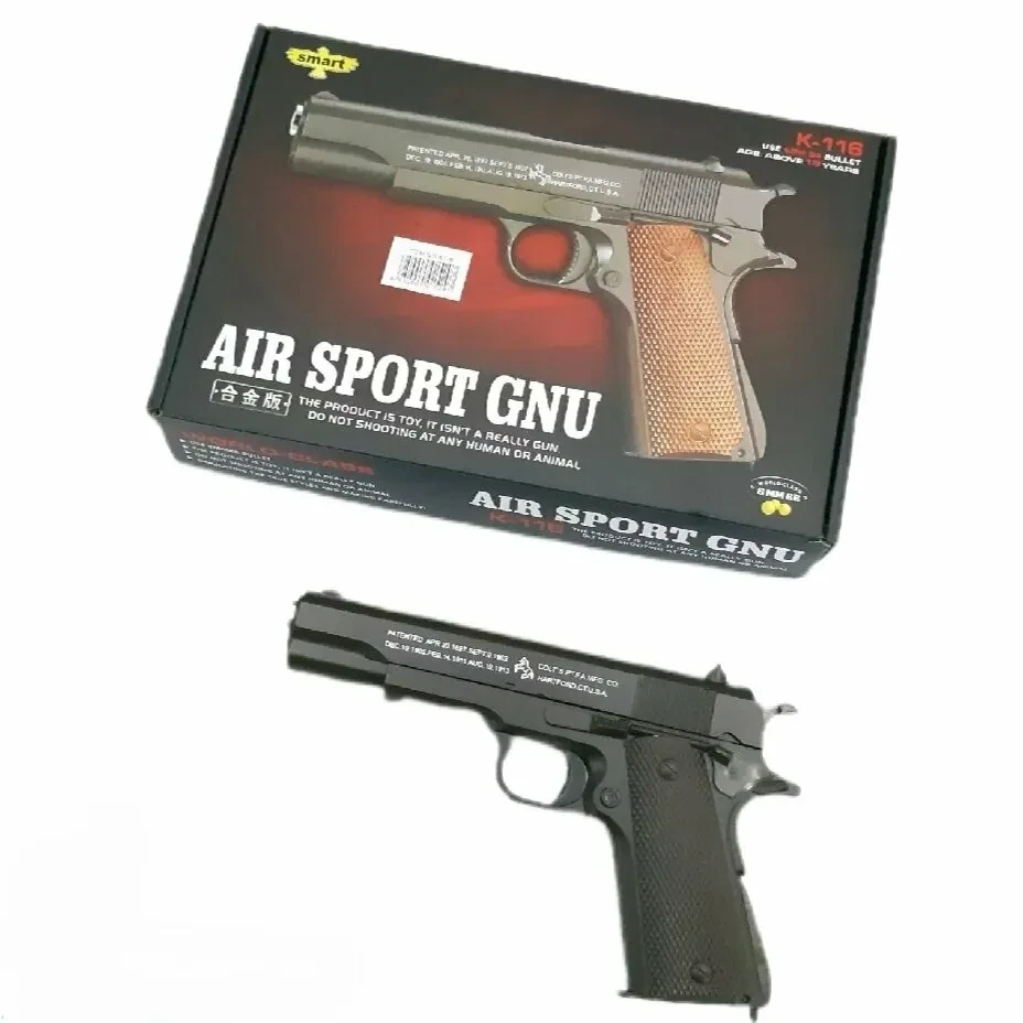 Пневматический металлический детский пистолет Colt Airsoft Gun K116 (Кольт) - фото 3 - id-p186037413