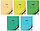 Тетрадь школьная А5, 12 л. на скобе «Цветная с уголком» 163*202 мм, линия, ассорти, фото 3