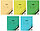 Тетрадь школьная А5, 12 л. на скобе «Цветная с уголком» 163*202 мм, линия, ассорти, фото 4