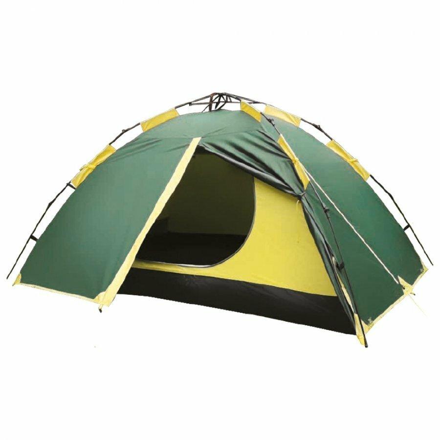Палатка туристическая 2-х местная Tramp Quick 2 v2 (зеленый) Автоматическая - фото 1 - id-p186038833
