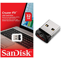 USB Флеш 32GB SanDisk Cruzer Fit (SDCZ33-032G-G35) Черный