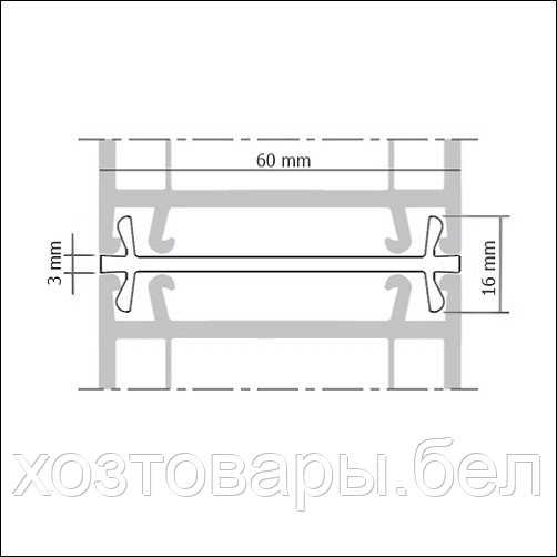 Соединительный профиль 60х3мм Rehau 60 серия - фото 3 - id-p186045011