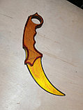 Нож деревянный цветной Керамбит, цвета Микс, фото 2
