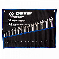 12D14MRN05 KING TONY Набор комбинированных ключей KING TONY 12D14MRN05, 6-16 мм, чехол из теторона, 14