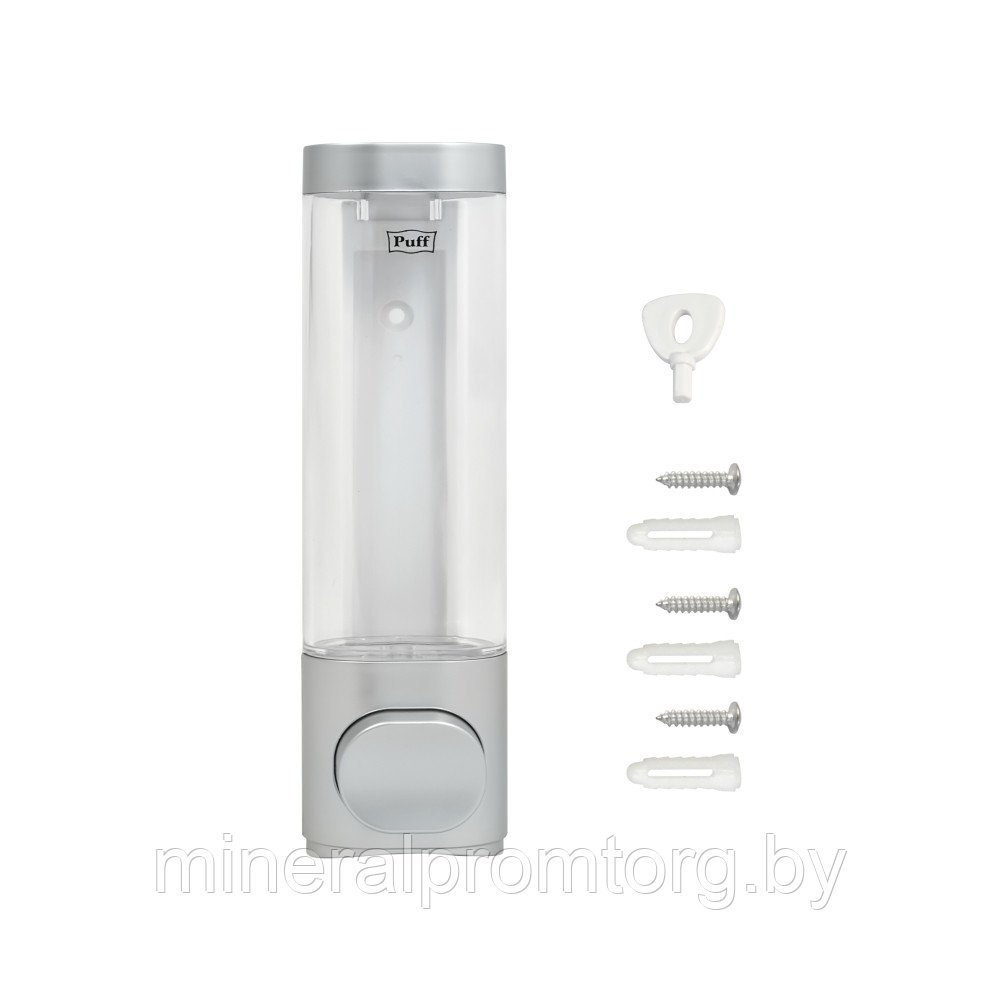 Дозатор (диспенсер) для жидкого мыла Puff-8105S (250мл), серый - фото 10 - id-p186046671