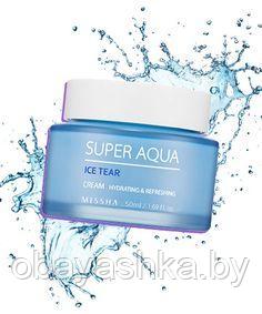 Увлажняющий крем для лица MISSHA Super Aqua Ice Tear Cream 50 мл - фото 1 - id-p186047445