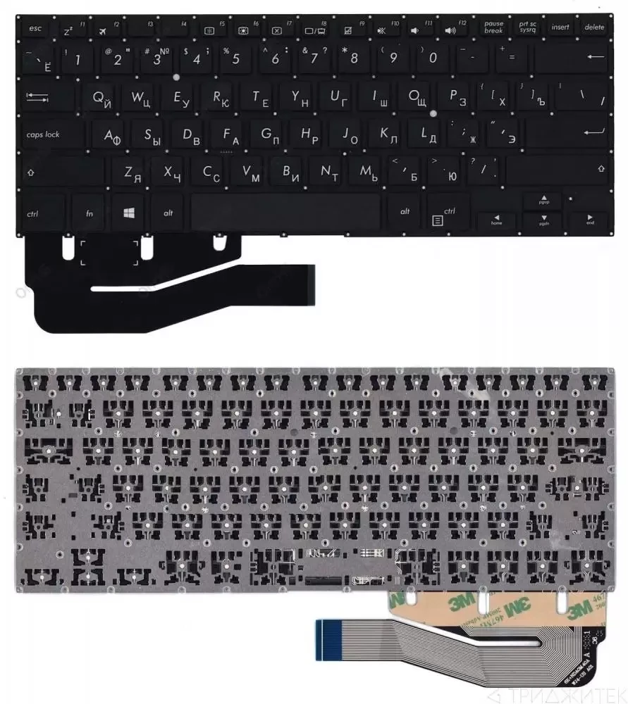 Клавиатура для ноутбука Asus TP410U, TP401C, TP461U, черная