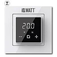 Программируемый терморегулятор IQ THERMOSTAT D black/white WI-FI, белый/черный