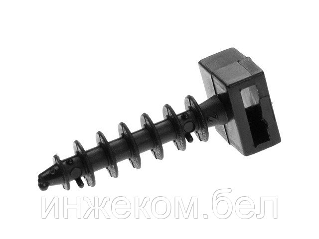Дюбель для хомута-стяжки 8.0х45 мм черный (20 шт в пласт. конт.) STARFIX - фото 1 - id-p186059034