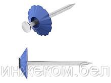 Гвозди декоративные 1.8х32 мм синяя шляпка (100 шт в зип-локе) STARFIX
