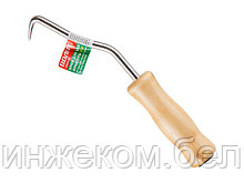 Крюк для вязки арматуры 210мм ВОЛАТ (деревянная рукоятка)