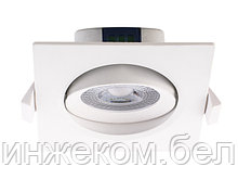 Светильник светодиодный встраиваемый 7 Вт PSP-S 9044 4000К IP40 160-240В поворот(бел. квадр) JAZZWAY (490Лм,