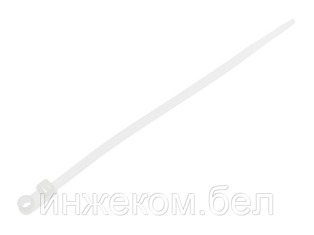 Хомут-стяжка с монтажным отверстием 3.6х150 мм белый (100 шт в уп.) STARFIX - фото 1 - id-p186073997