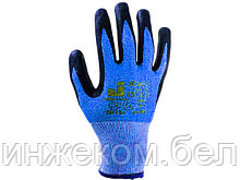 Перчатки с защитой от порезов 5 кл., р-р 9/L, (нитрил. покрыт.) JetaSafety (перчатки стекольщика,