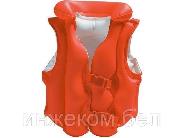 Надувной жилет для плавания Deluxe, 50х47 см, INTEX (от 3 до 6 лет)