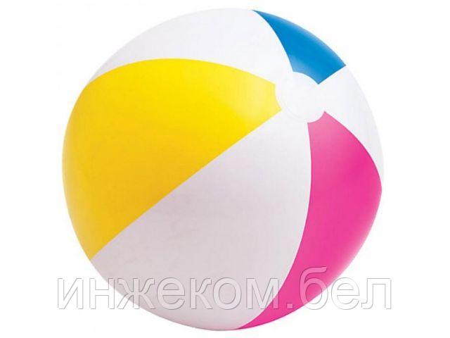 Надувной мяч, 4-х цветный, 61 см, INTEX (от 3 лет) - фото 1 - id-p186071962